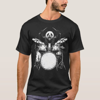 Panda-Trommler Rock Wildtier spielt T-Shirt