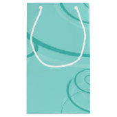 Panda Turquoise Kleine Geschenktüte (Rückseite)