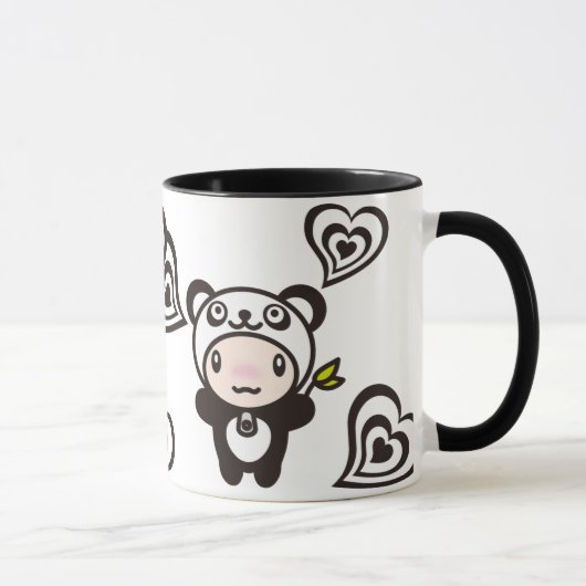 Panda u. Herzen Tasse (Rechts)