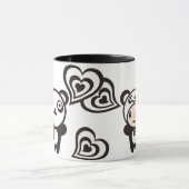 Panda u. Herzen Tasse (Zentrum)