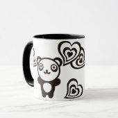 Panda u. Herzen Tasse (Vorderseite Links)
