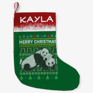 Panda Uganda Sweater Wildlife Series Kleiner Weihnachtsstrumpf