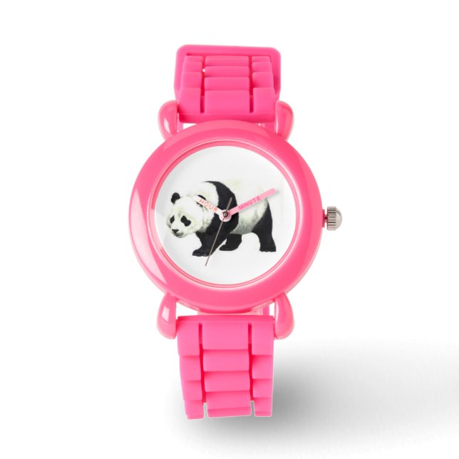 Panda-Uhr Armbanduhr (Vorderseite)