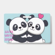Panda Umarmen Budget Notizbuch – Süßer Planer fürs
