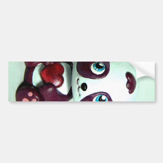 Panda-Umarmung II Autoaufkleber (Vorne)