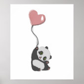 Panda und Ballon Poster (Vorne)