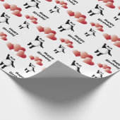 Panda und Ballons Geschenkpapier (Ecke)