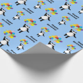 Panda und Ballons Geschenkpapier (Ecke)