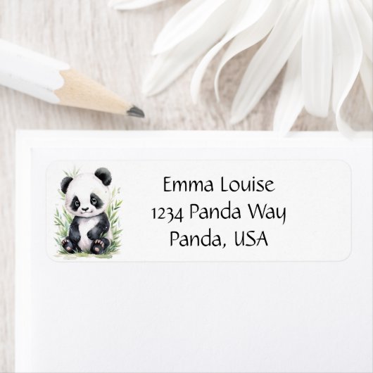 Panda und Bamboo Envelope (Insitu)