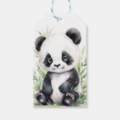 Panda und Bamboo Geschenkanhänger (Vorderseite)