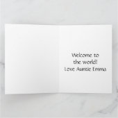 Panda und Bamboo Gruß Karte (Innenseite)