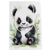 Panda und Bamboo Mittlere Geschenktüte (Vorderseite)