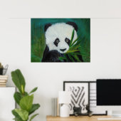 Panda und Bamboo Poster (Heimbüro)