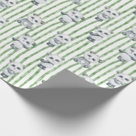 Panda und Bamboo-Wrapping Paper Geschenkpapier
