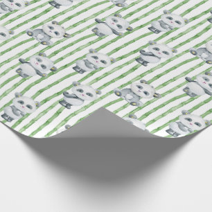 Panda und Bamboo-Wrapping Paper Geschenkpapier