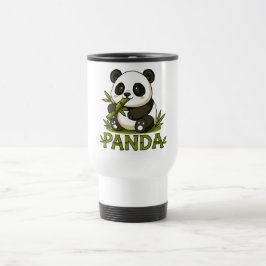 Panda und Bambus Reisebecher