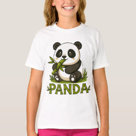 Panda und Bambus T-Shirt