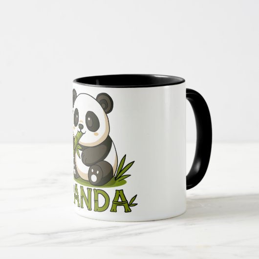 Panda und Bambus Tasse (VorderseiteRechts)