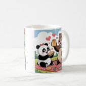 Panda- und Bär-Tasse süß und lustig Kaffeetasse (VorderseiteRechts)