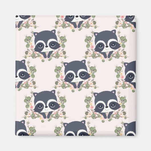 Panda und Blume Tattoo Magnet (Vorne)