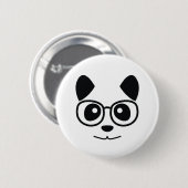 Panda und Brille Button (Vorne & Hinten)