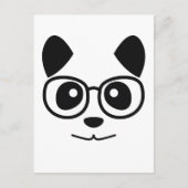 Panda und Brille Postkarte (Vorderseite)
