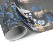 Panda und Buddy Geschenkpapier (Rolleneckpunkt)