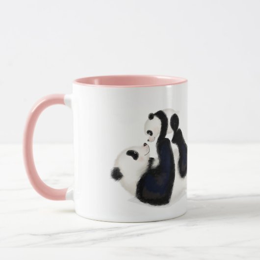 Panda und cube "Best mum ever" Tasse (Links)