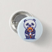 Panda und Fox Button (Vorne & Hinten)