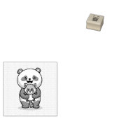 Panda und Fox Gummistempel (Stempel)