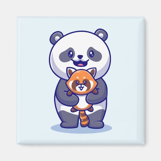 Panda und Fox Magnet (Vorne)