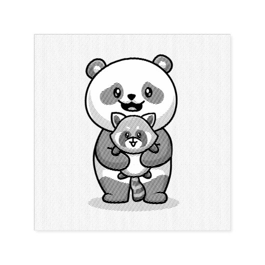 Panda und Fox Permastempel (Design)
