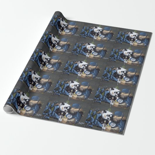 Panda und Kumpel Geschenkpapier (Ungerollt)