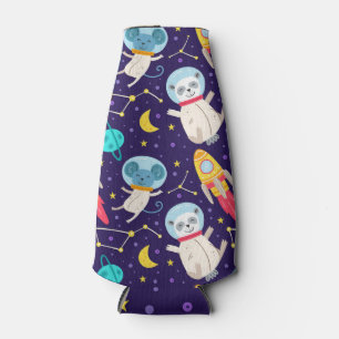 Panda und Maus Astronauten Kinder Muster Flaschenkühler