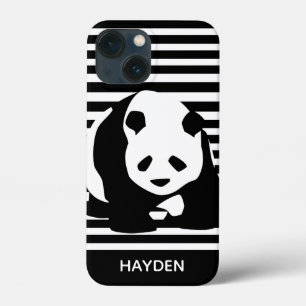 Panda und Streifen Personalisiert Case-Mate iPhone Hülle