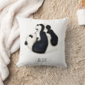 Panda und Tapir personalisiertes Kinderpolster Kissen (Decke)