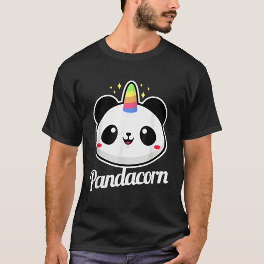Panda Unicorn Animal Pandacorn T-Shirt (Vorderseite)