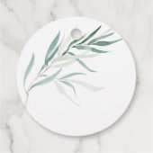 Panda Unisex Gender Neutral Baby Dusche Wasserfarb Geschenkanhänger (Rückseite)