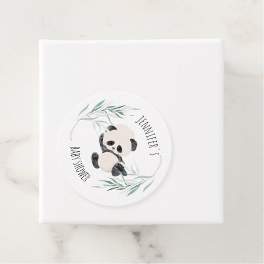 Panda Unisex Gender Neutral Baby Dusche Wasserfarb Geschenkanhänger (Beispiel)