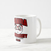 Panda-Universität - Rot Kaffeetasse (VorderseiteRechts)