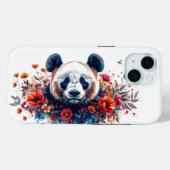 Panda unter Blumen Case-Mate iPhone Hülle (Rückseite (Horizontal))