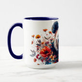 Panda unter Blumen Tasse (Links)