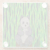 Panda - Untersetzer aus Glas (Rückseite)