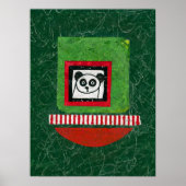 Panda Unvorbereitet Poster Wall Art (Vorne)