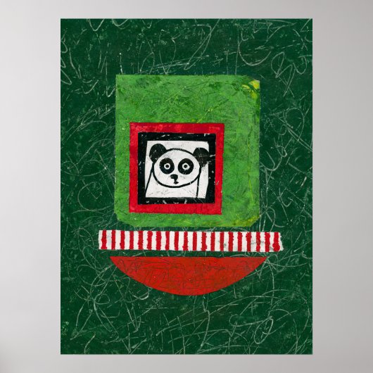 Panda Unvorbereitet Poster Wall Art (Vorne)