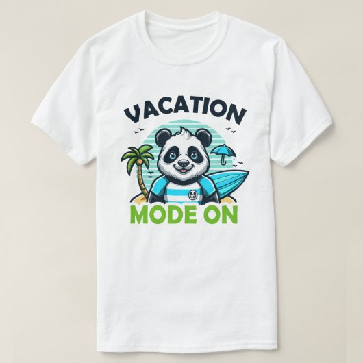 Panda Vacation Mode on T-Shirt (Design vorne)
