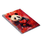 Panda Valentinstag Notizblock (Rechte Seite)
