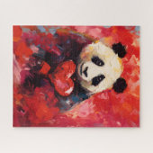 Panda Valentinstag Puzzle (Horizontal)