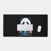 Panda Vector Art mit lebhaften Farben Schreibtischunterlage (Tastatur & Maus)