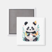 Panda Vector Malerei Adorable Fun Animal Playing Magnet (Vorderseite/Rückseite)